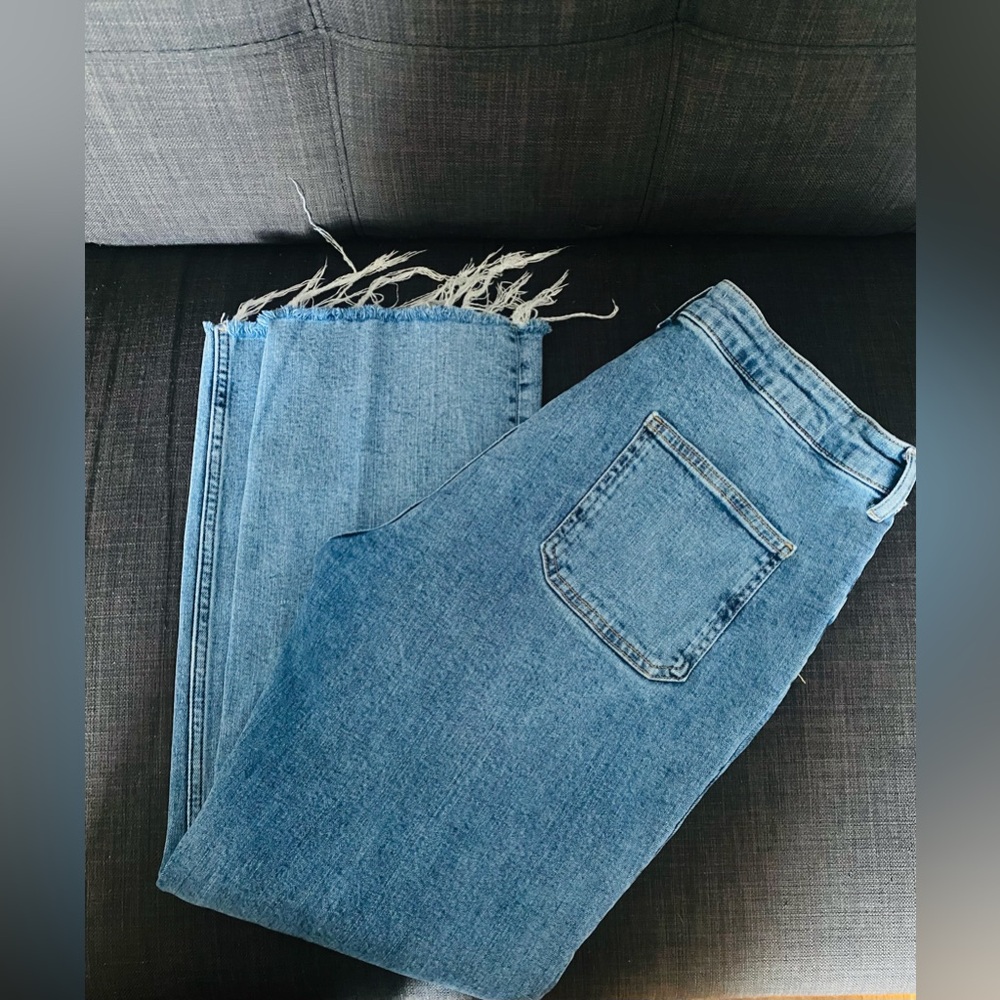 Zara Light Blue Denim Pants - Picture 5 of 8